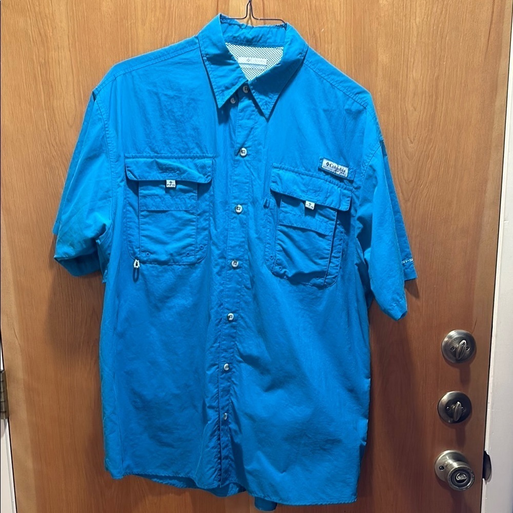 Columbia fishing shirt, size large